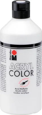 Produktbild von MARABU 12010 075 070 Farba akrylowa, 500ml, biała