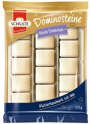 Produktbild von Schulte Dominosteine Weiße Schokolade 175g