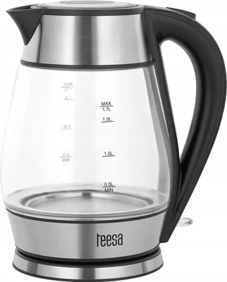 Immagine prodotto di Bollitore Teesa in vetro/RS 1,7L nero