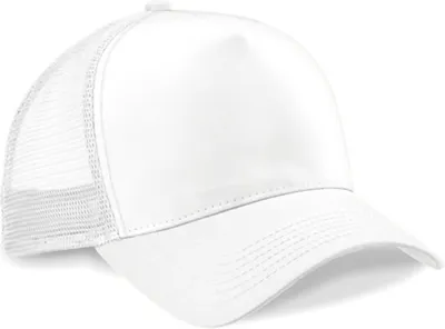 Produktbild von Beechfield B640 | Snapback Trucker Cap / Kappe / Mütze / Hut - Farbe: White/White - Größe: One Size