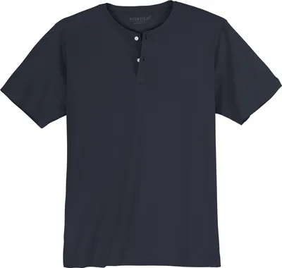 Produktbild von Redfield T-Shirt navy mit Knopfleiste Übergröße