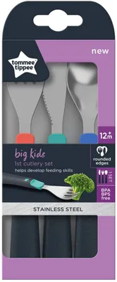 Produktbild von Tommee Tippee 447187 SET 1*SPOON + 1*FORK +1*KNIFE Baby-Besteck-Set