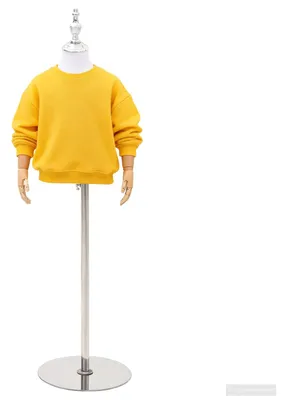 Obrázok produktu pre Nastaviteľná figurína, výška 120-157 cm, s podstavcom. Vhodná pre oboch pohlaví. Farba: biela