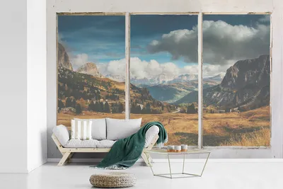 Produktbild von MuchoWow® Fototapete für Wohnzimmer oder Schlafzimmer Wandtapete Vinyl Motivtapete Aussicht - Landschaft - Hügel - 390x260 cm - Papiertapete