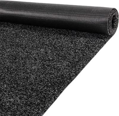 Produktbild von Teppichläufer POET Läufer Sauberlaufmatte Fußmatte Flurläufer 160x200cm Meliert Schwarz
