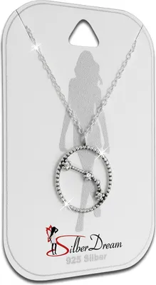 Image de SilberDream Collier 45cm 925 VRAI bijoux en argent Constellation du Bélier SDK8504W