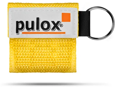 Produktbild von Pulox "RESPI-Key" Schlüsselanhänger Beatmungsmaske Gelb
