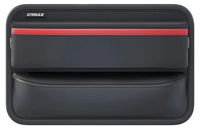 Image de Organiseur pour siège, cuir PU, rangement multifonctionnel, marron