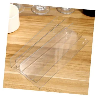 Produktbild von 20 Stück L-förmige Kunststoff-Regalteiler Transparent für Supermarkt und Kleiderschrank