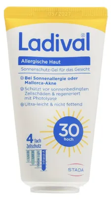 Produktbild von LADIVAL allergische Haut Gel Gesicht LSF 30 50ml PZN 19362817