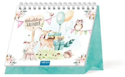 Produktbild von Trötsch Aufstellkalender Geburtstagskalender Waldfreunde