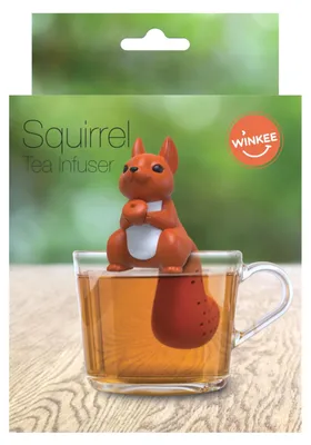Produktbild von Cute Animal Tee-Sieb | Tee Ei, Tea Infuser, Teekugel Silikon Squirrel