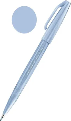 Produktbild von Pentel Brush Sign, Fein, 1 Farben, Grau, Pinselspitze, 0,5 mm, 2 mm