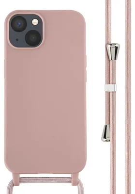 Immagine prodotto di Custodia in silicone imoshion con cinturino iPhone 13 - Rosa sabbia