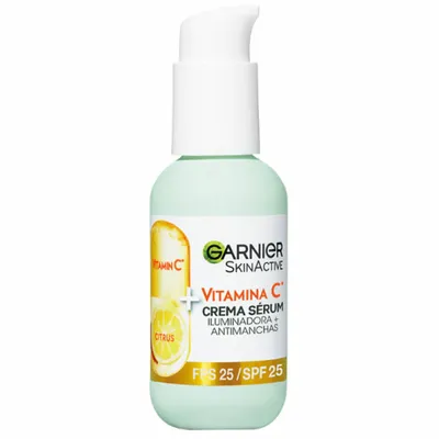 Produktbild von Garnier SkinActive Anti Spot Illuminating Serum Cream Vitamin C Spf25 50ml
