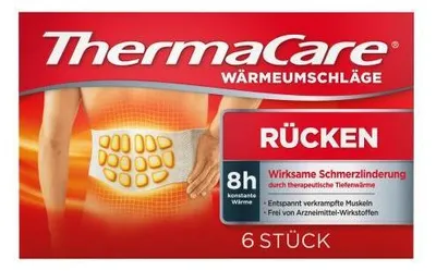 Produktbild von Thermacare Rückenumschläge S-XL z.Schmerzlind. 6 St
