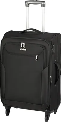 Produktbild von Koffer 67 cm mittlerer Weicher Rollen Stoff Trolley Schwarz 80 Liter Bowatex