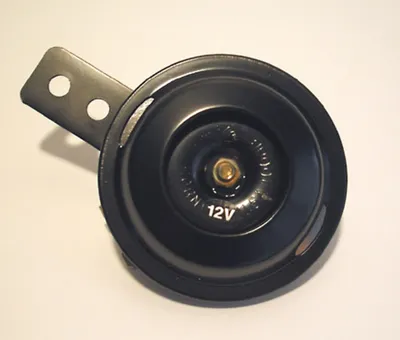 Image de Avertisseur HIGHSIDER smart, 12V, noir, 70 mm de diamètre, 100 dB