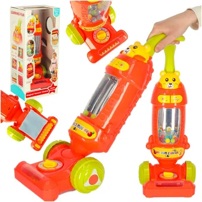 Productafbeelding van Baby Interactieve Stofzuiger Met Geluid Framboos