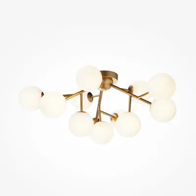 Immagine prodotto di Plafoniera, metallo, oro, P 60 cm