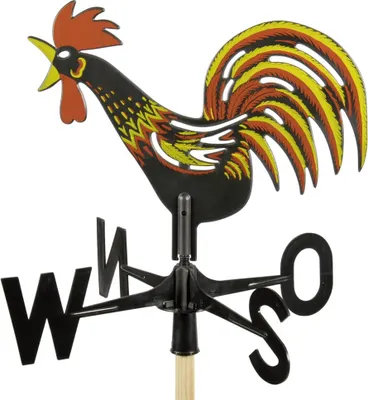 Produktbild von Wetterhahn Windspiel für Balkon und Garten 2-farbig wetterfest