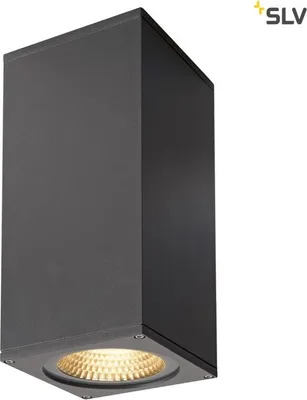 Produktbild von SLV 234505 BIG THEO WALL Outdoor Wandleuchte zweiflammig LED 3000K Flood up down anthrazit B H T 13 27,5 13,5 cm