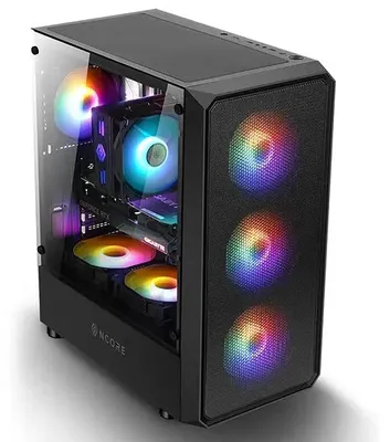 Produktbild von PC-Gehäuse | Schwarz | USB2.0, USB3.0 | 3,5-Zoll-Festplatte * 2, 2,5-Zoll-SSD * 2 | Micro ATX/MINI ATX | VGA-Karte