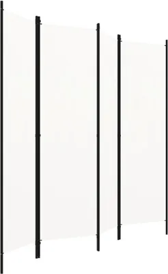 Produktbild von vidaXL 4-tlg. Raumteiler Weiß 200x180 cm