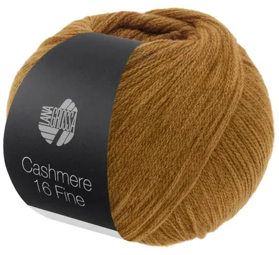 Produktbild von Lana Grossa CASHMERE 16 FINE Wolle 50 g 320 m Merino Kaschmir Strickgarn Farbe 070 - Karamell
