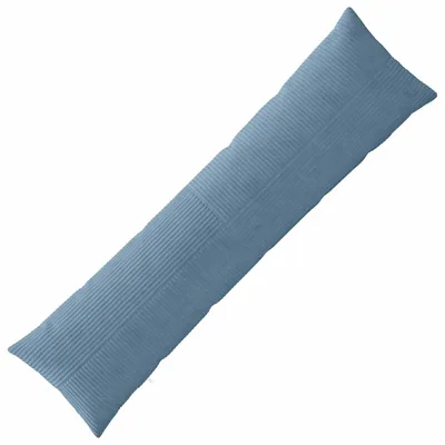 Image de Housse de coussin vidaXL ALMELO, bleu, 40 x 145 cm, en corde
