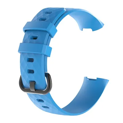 Obrázok produktu pre Fitbit Charge 3 / 4 Silicone Diamond (Small) remienok, Blue