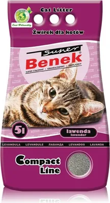 Produktbild von Certech Super Benek Compact Lavendel - Katzenstreu Klumpend 5 l