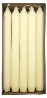 Tafelkaarsen 20er Set, 19x200 mm, Elfenbein, 7h Brenndauer