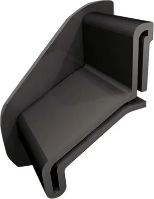 Produktbild von Renoplast Aluminium Traufprofil K20 Harzböden, Wandabweiser, Graphit