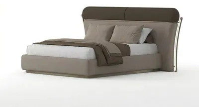 Immagine prodotto di Camera da letto, letto matrimoniale, stile moderno, letto imbottito, colore marrone