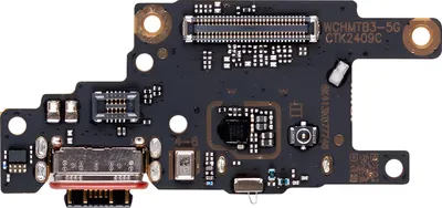 Zdjęcie produktu dla Clappio, złącze ładowania do Xiaomi Poco F6 Lite z gniazdem SIM i mikrofonem, czarne