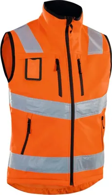 Produktbild von Blakläder Warnschutz-Softshell-Weste, orange, Uni-Größe: M
