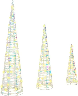 Immagine prodotto di Albero di Natale 3 pcs Bianco caldo 20 x 20 x 80 cm PET