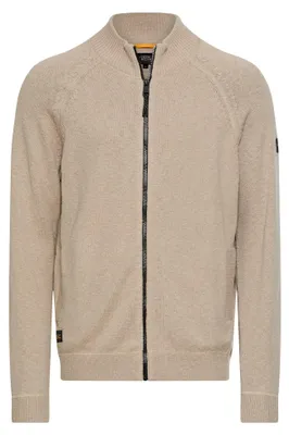 Immagine prodotto di Cardigan da uomo della marca camel active, colore beige, con zip, taglia 6XL