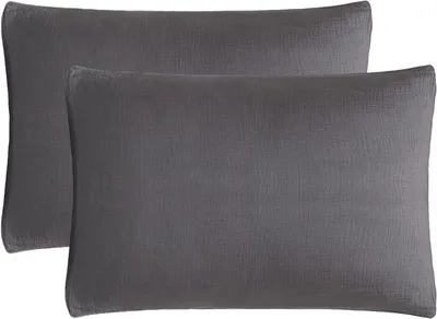 Obrázek produktu pro 2 povlaky na polštáře, 100% bavlna, mušelín, 40x80 cm, Oeko-TEX