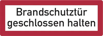 Produktbild von Dreifke® Feuerwehrschild, Brandschutztür geschlossen halten - DIN 4066 | Alu ...
