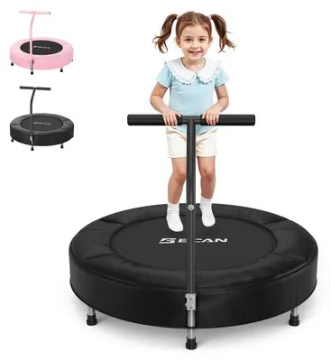 Zdjęcie produktu dla Trampolina dla dzieci - 91 cm - Pianka na uchwycie - Zamknięta mata - Do domu - Mini trampolina dla maluchów