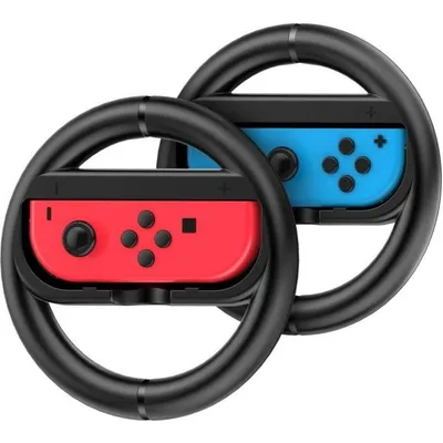 Produktbild von Steelplay JVASWI00010, Nintendo Switch, Rennrad, Schwarz, 2 Stück(e), 130 mm, 175 g