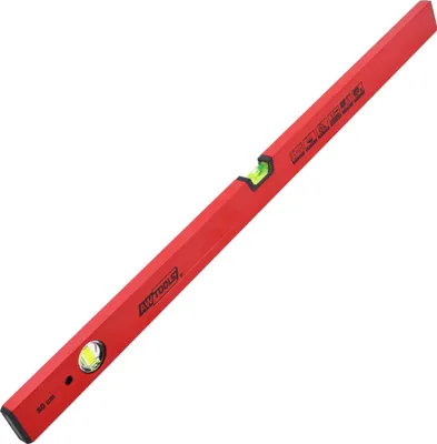 Image de Niveau à bulle peint Awtools rouge 100cm
