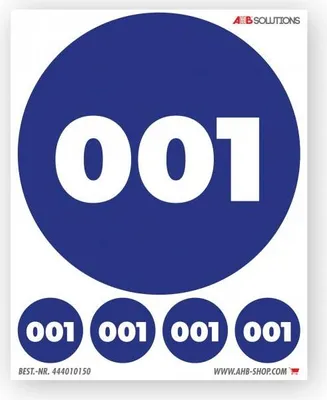 Produktbild von ID-Sticker Farbe: blau