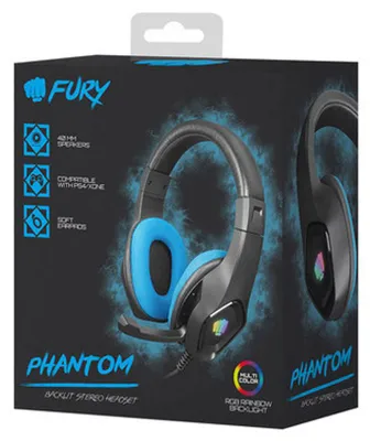 Image de Fury FURY Phantom Headset Casque filaire Gaming Noir