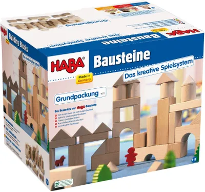 Produktbild von HABA Basisbausteine-Grundpackung, 1 Jahr(e), 26 Stück(e), Buche