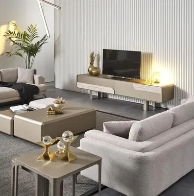 Produktbild von Moderner TV-Lowboard aus Holz in Beige