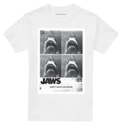 Produktbild von Jaws - "1975 Copier" T-Shirt für Herren/Damen Uni TV35215 (4XL) (Weiß)