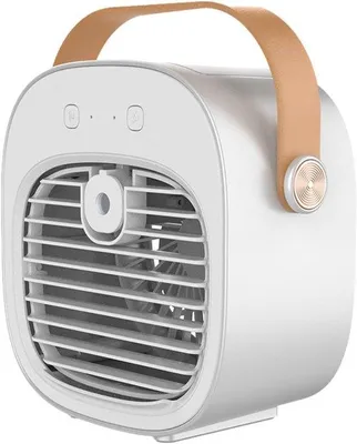 Image de Ventilateur électrique, ventilateur portable rechargeable – Climatiseur personnel à 3 vitesses, ventilateur de type climatiseur, réservoir d'eau pour la maison et le camping